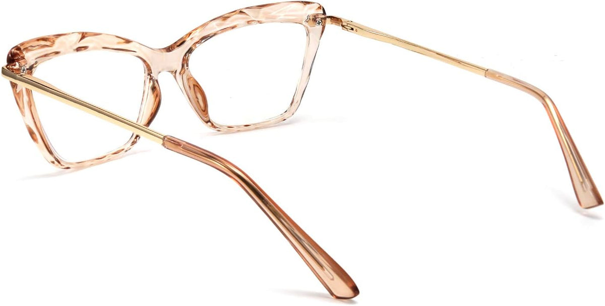 ÉÌƷͼƬ 4 | B088WVS65H | FEISEDY Crystal Cat Eye Reading Glasses Blue Light Blocking Reader Anti Eyestrain Glasses B2596 Champagne 1.75x