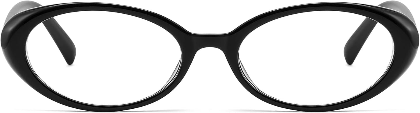 商品图片 27 | B0F6MW26L2 | FEISEDY Oval Blue Light Glasses for Woman Vintage Small Face Lightweight Eyeglasses Retro Nerd Y2K Frame B0290