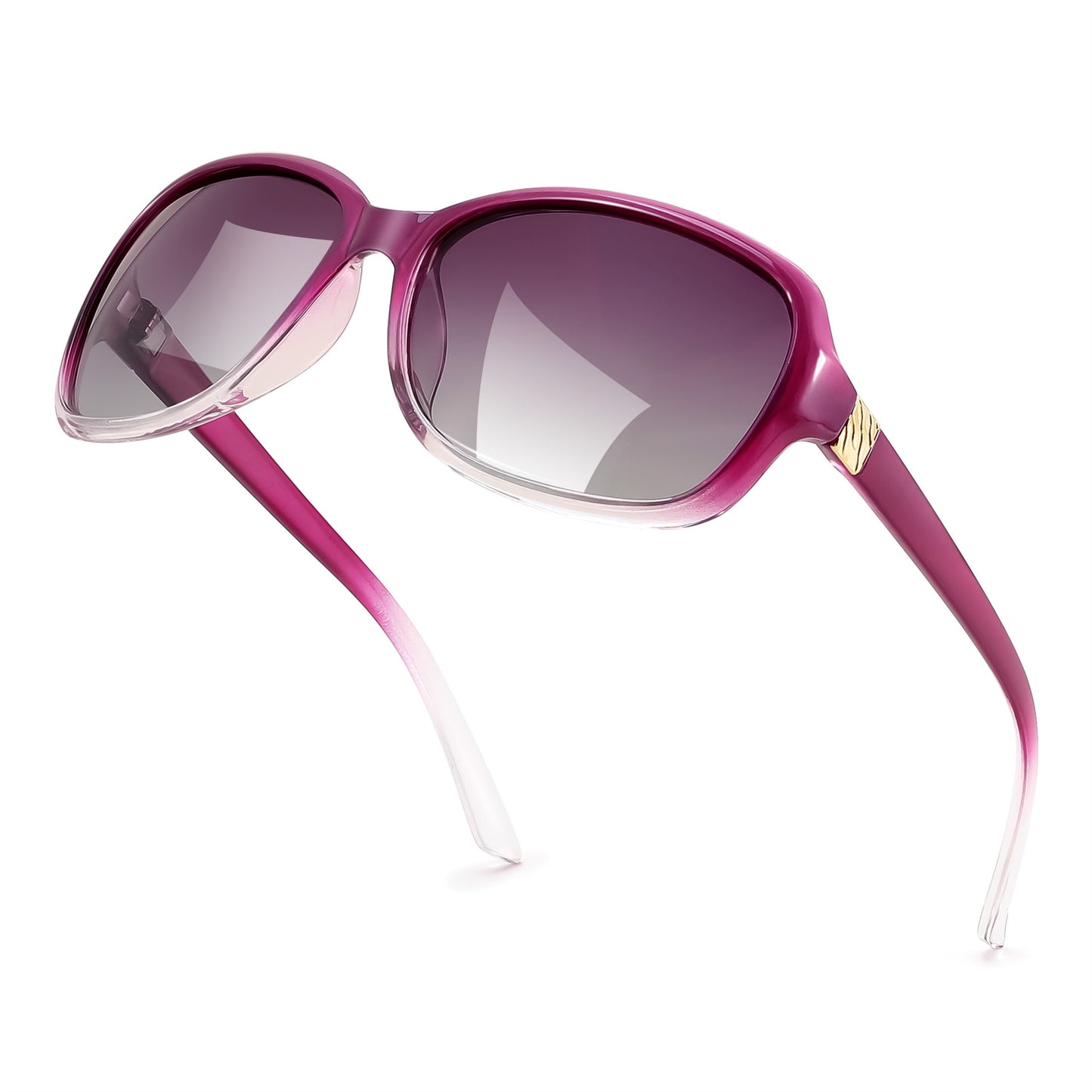 FEISEDY Polarized Sunglasses for Women Classic Vintage Square Wraparound UV400 Protection Shade B0309