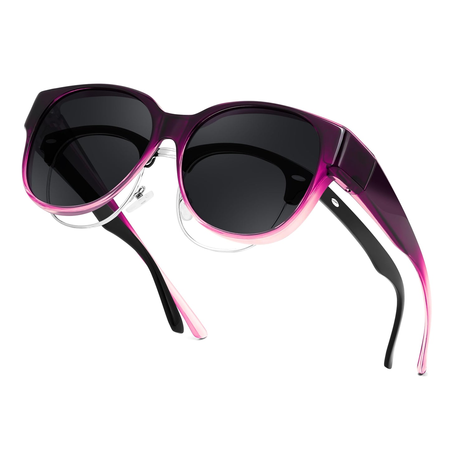 FEISEDY Fit Over Glasses Polarized Sunglasses, UV400 Protection for Driving & Outdoor Activities B0328