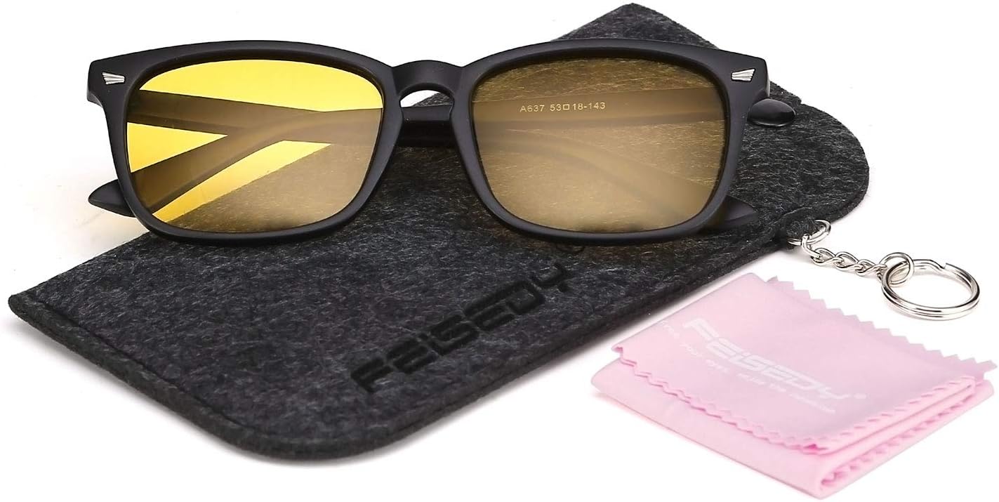 商品图片 7 | B0858Y6N93 | FEISEDY Square Horn Polarized Sunglasses Colorful Sunglasses for Men and Women B2568