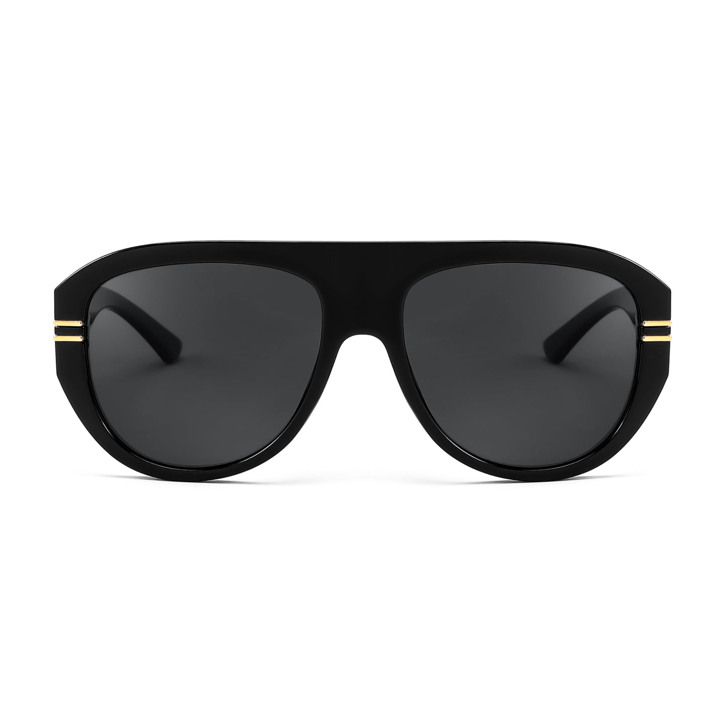 FEISEDY Retro Polarized Aviator Sunglasses Men Women 70s Sun Glasses B4150