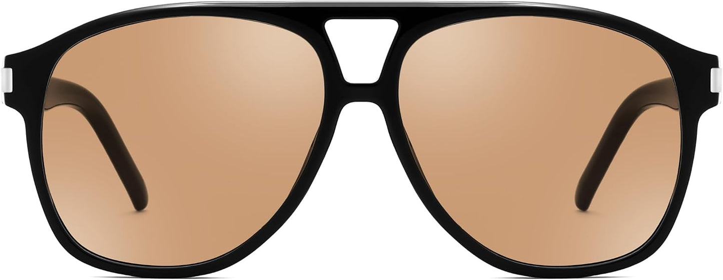 商品图片 42 | B0GXMV1N2N | FEISEDY Retro Aviator Sunglasses for Women Men Square Sunnies 70s Pilot Style Lightweight UV400 Shades B0421