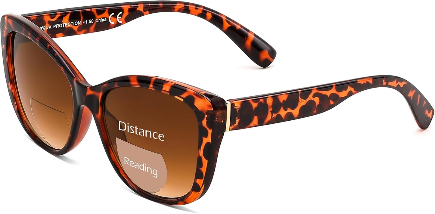 商品图片 23 | B0GSZX5N57 | FEISEDY Cat Eye Bifocal Sunglasses Reader for Women UV400 Protection B0352