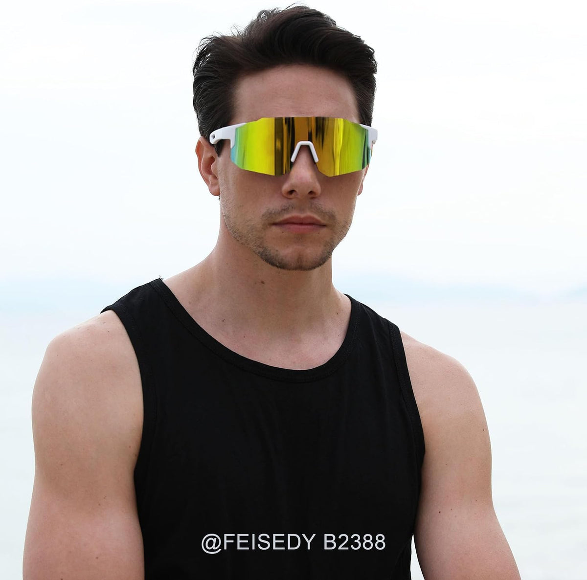 ÉÌƷͼƬ 24 | B0DTYL7JBV | FEISEDY Sports Sunglasses for Men, Women and Teens - Baseball, Biking, Cycling UV400 Protection B2388