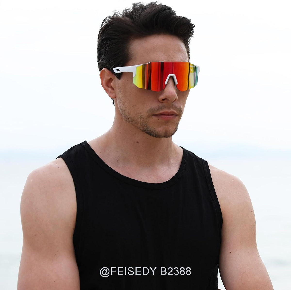 ÉÌƷͼƬ 67 | B0DTYL7JBV | FEISEDY Sports Sunglasses for Men, Women and Teens - Baseball, Biking, Cycling UV400 Protection B2388