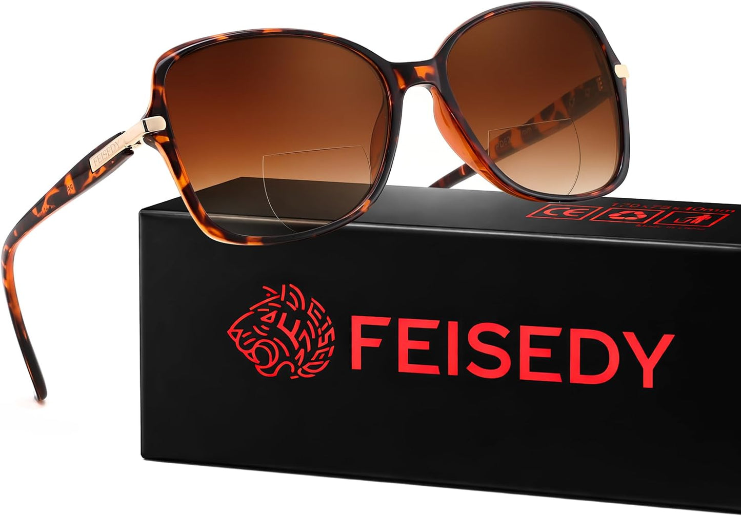 商品图片 32 | B0GT132JWH | FEISEDY Women Bifocal Sunglasses Reader UV400 Protection B0351 | Butterfly Sun Reader, Fashion Outdoor Reading Glasses