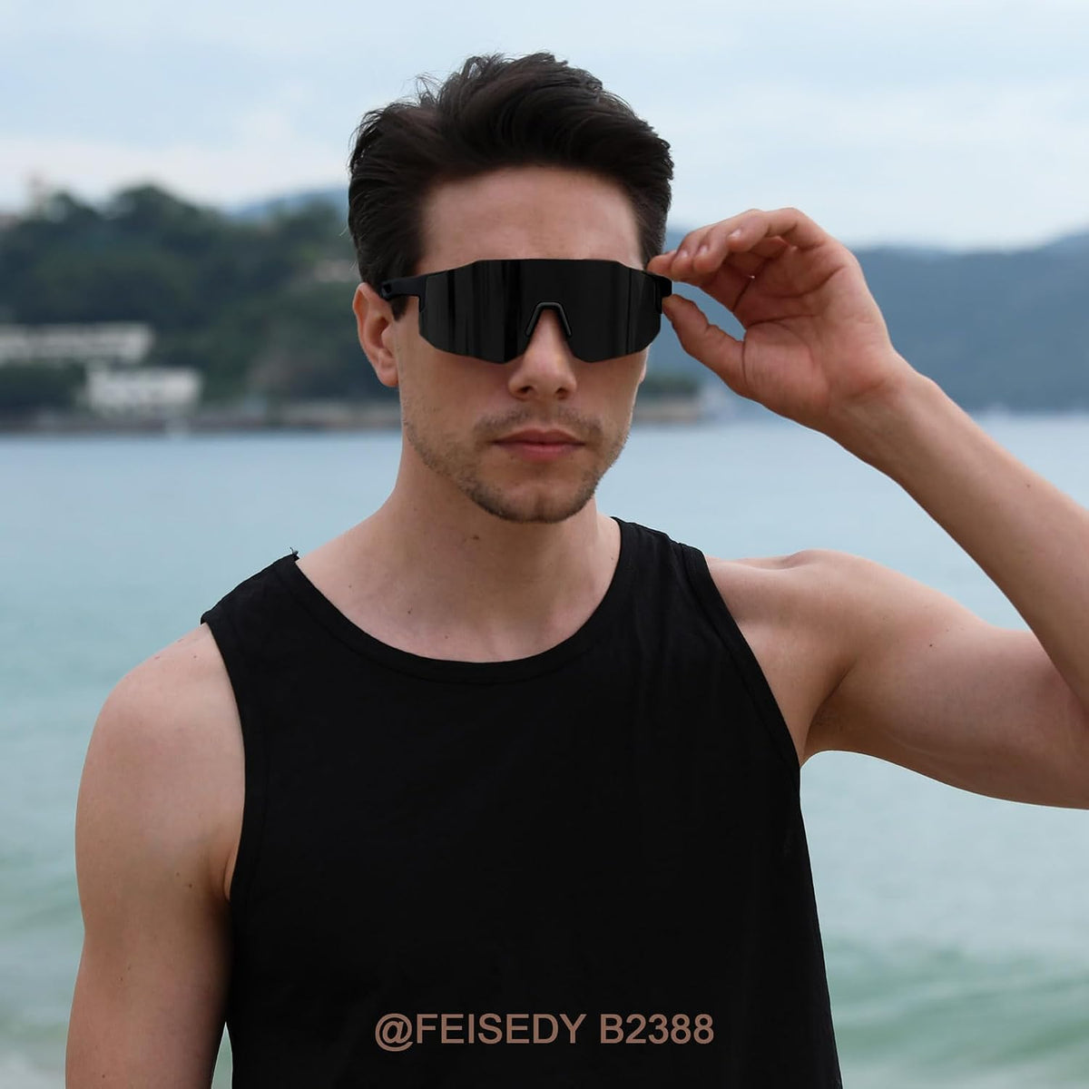 ÉÌƷͼƬ 46 | B0DTYL7JBV | FEISEDY Sports Sunglasses for Men, Women and Teens - Baseball, Biking, Cycling UV400 Protection B2388