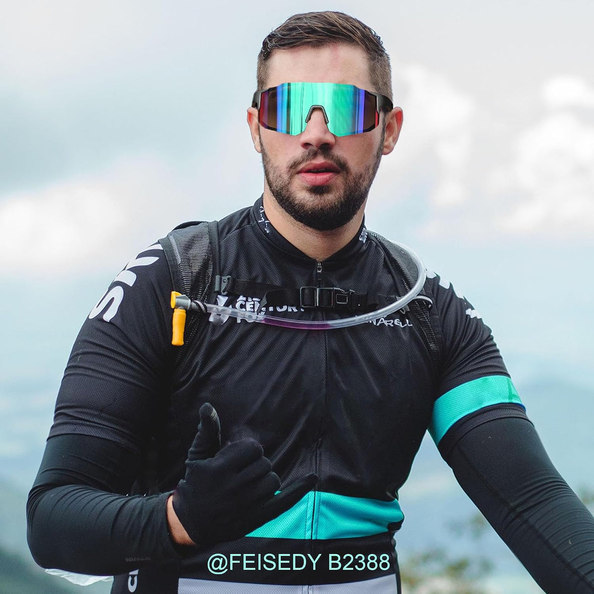 ÉÌƷͼƬ 60 | B0DTYL7JBV | FEISEDY Sports Sunglasses for Men, Women and Teens - Baseball, Biking, Cycling UV400 Protection B2388