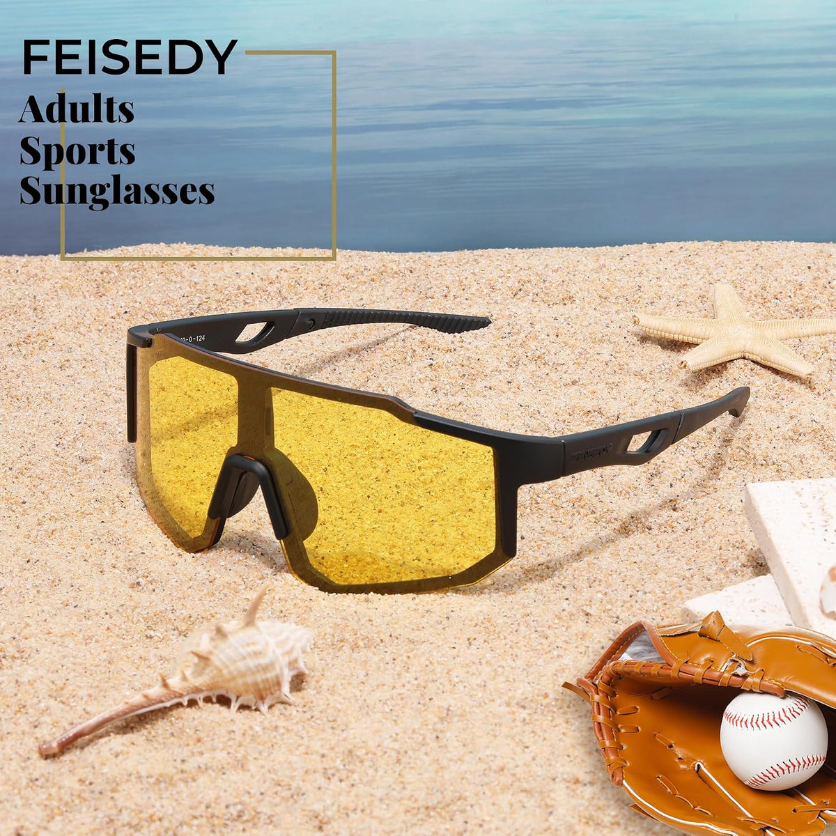 ÉÌƷͼƬ 13 | B0DTYL7JBV | FEISEDY Sports Sunglasses for Men, Women and Teens - Baseball, Biking, Cycling UV400 Protection B2388