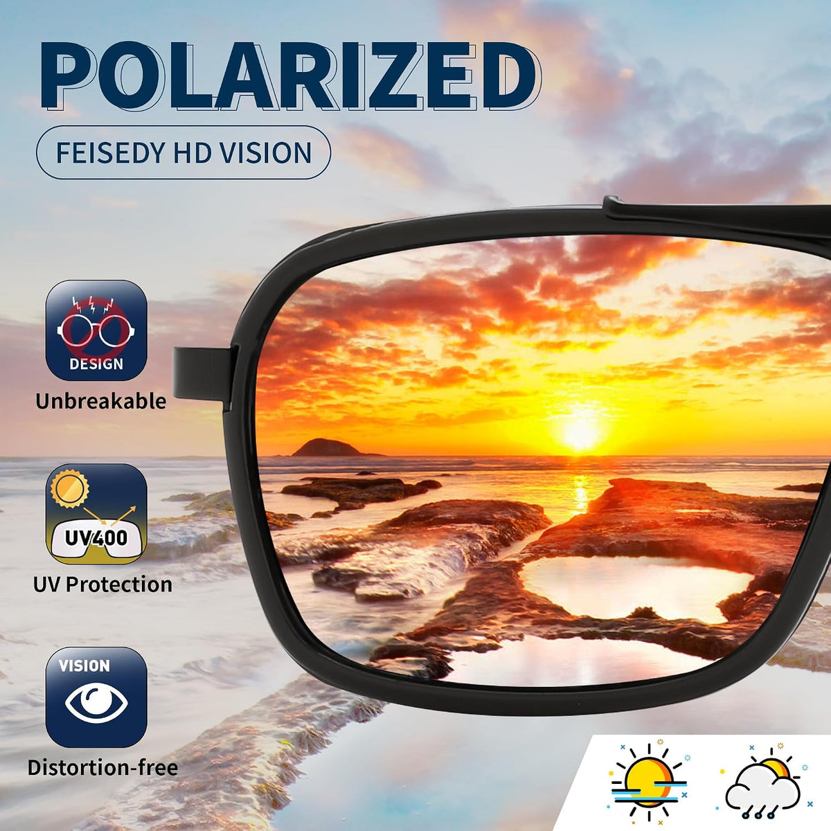 ÉÌƷͼƬ 24 | B0FDKZNCG9 | FEISEDY Retro Aviator Polarized Sunglasses For Women Men 70s Trendy B0292