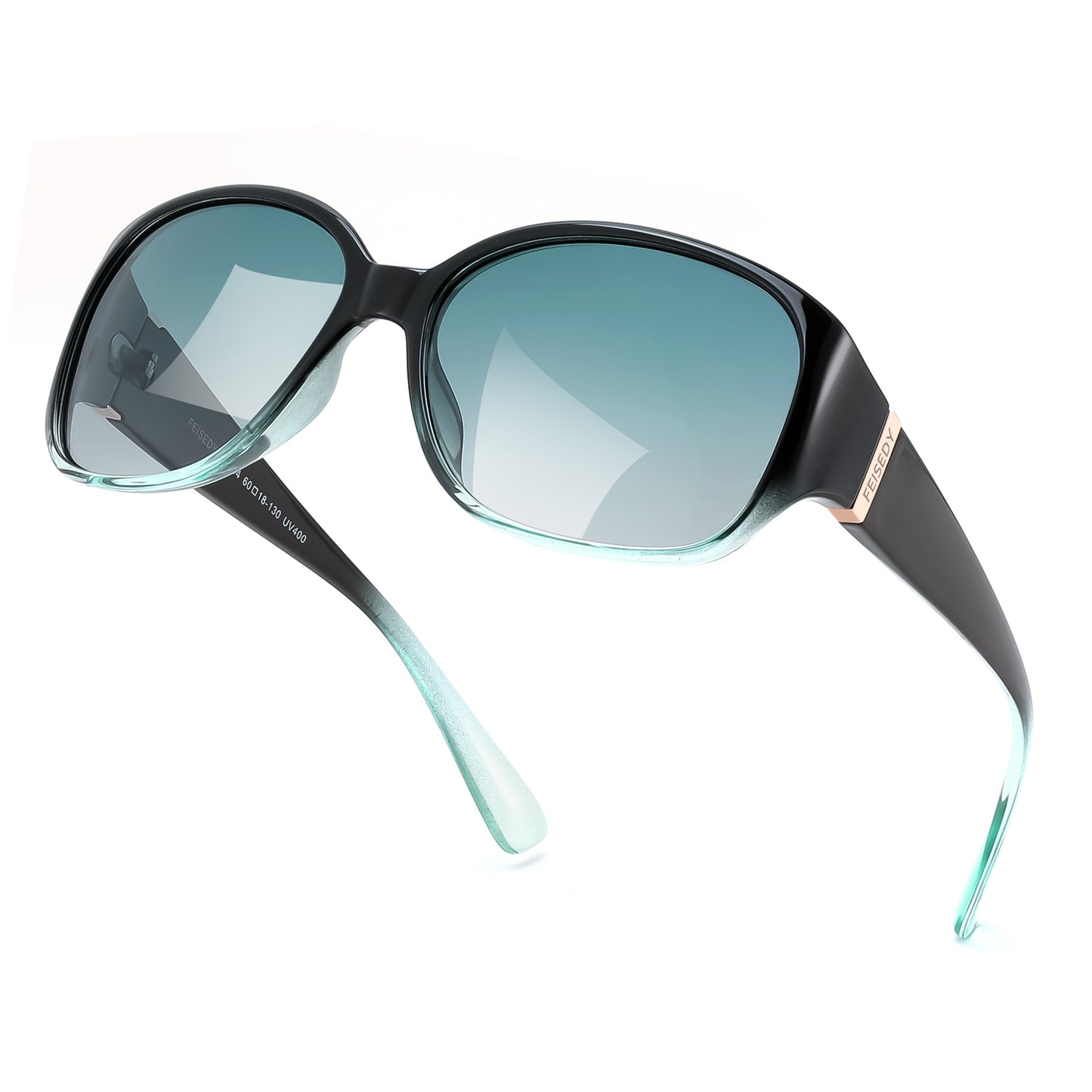 FEISEDY Women's Polarized Sunglasses Wrap Around Vintage Fashion Sunnies UV400 Protection B0394