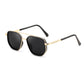 FEISEDY Polarized Aviator Sunglasses for Men Square Retro Metal Frame UV 400 Protection Polygon TAC Lens Driving Outdoor B0329