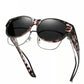 FEISEDY Fit Over Glasses Polarized Sunglasses, UV400 Protection for Driving & Outdoor Activities B0328