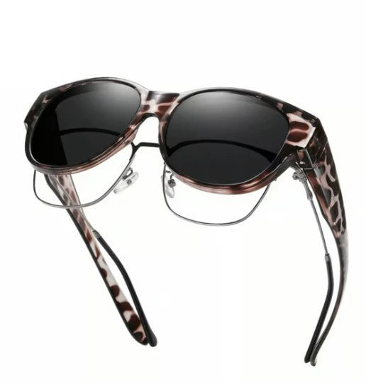 FEISEDY Fit Over Glasses Polarized Sunglasses, UV400 Protection for Driving & Outdoor Activities B0328