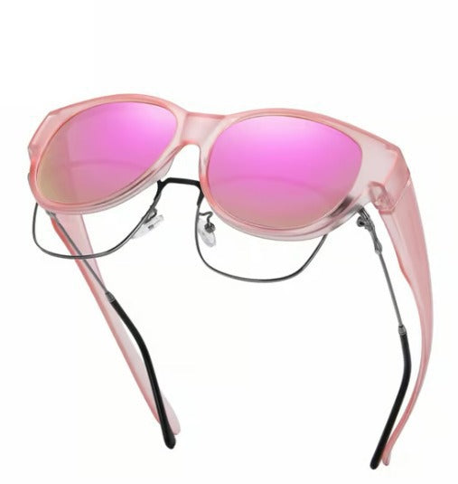 FEISEDY Fit Over Glasses Polarized Sunglasses, UV400 Protection for Driving & Outdoor Activities B0328