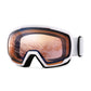 FEISEDY Goggles OTG - Over Glasses Motorcycle/Ski/Snowmobile Goggles for Men Women & Youth - 100% UV Protection B2960
