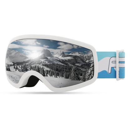 FEISEDY Kids Ski Goggles,Snowboard Goggles for Boys Girl Youth,OTG Anti Fog UV Protection Snow Goggles B0019