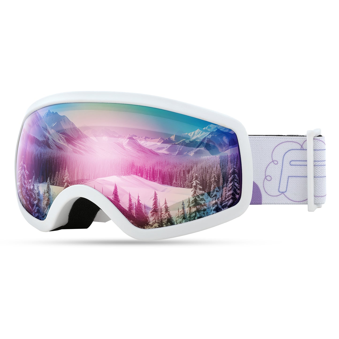 FEISEDY Kids Ski Goggles,Snowboard Goggles for Boys Girl Youth,OTG Anti Fog UV Protection Snow Goggles B0019