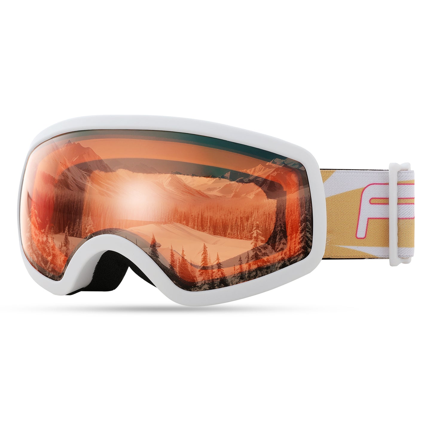 FEISEDY Kids Ski Goggles,Snowboard Goggles for Boys Girl Youth,OTG Anti Fog UV Protection Snow Goggles B0019