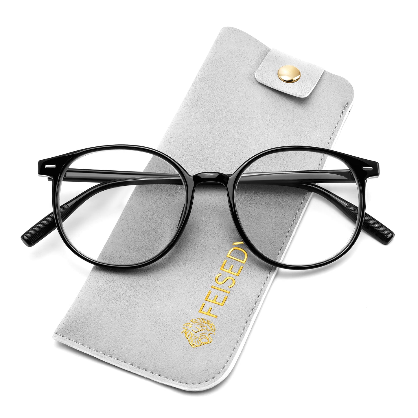 FEISEDY Photochromic Blue Light Blocking Glasses Fashion Women Men, Clear Indoors & Tinted Outdoors B1238