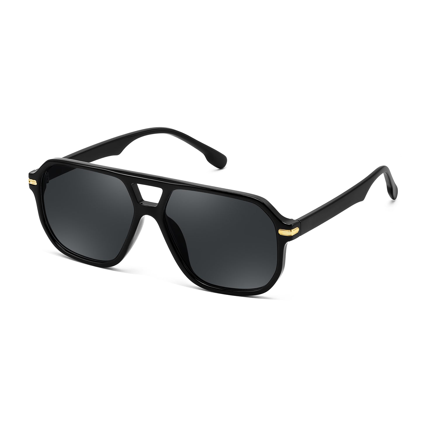 FEISEDY Women Men Aviator Sunglasses UV400 Protection, Retro Trendy Square Frame for Driving Fishing Outdoor Daily B0425