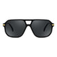 FEISEDY Women Men Aviator Sunglasses UV400 Protection, Retro Trendy Square Frame for Driving Fishing Outdoor Daily B0425