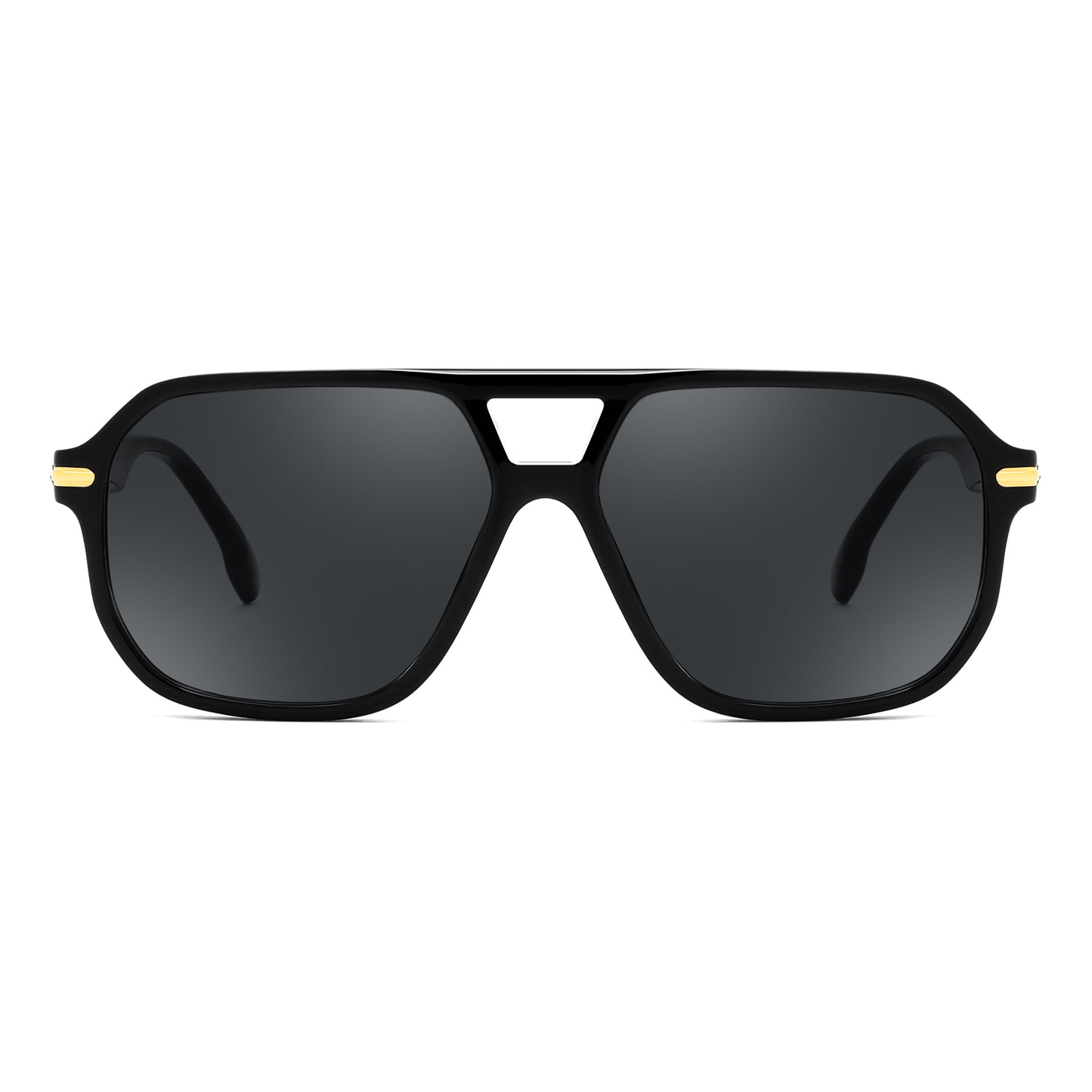FEISEDY Women Men Aviator Sunglasses UV400 Protection, Retro Trendy Square Frame for Driving Fishing Outdoor Daily B0425