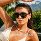 FEISEDY Women Men Aviator Sunglasses UV400 Protection, Retro Trendy Square Frame for Driving Fishing Outdoor Daily B0425