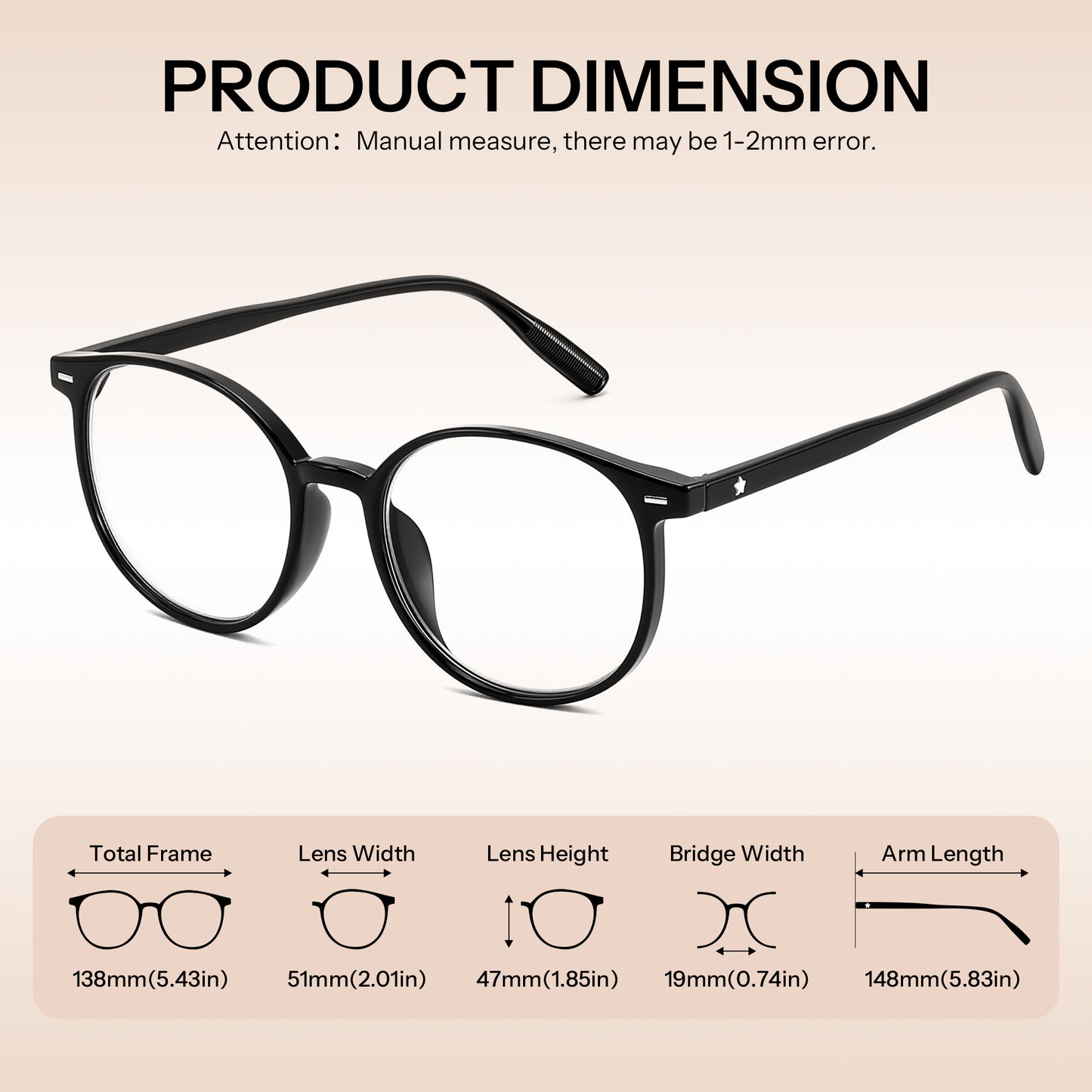FEISEDY Photochromic Blue Light Blocking Glasses Fashion Women Men, Clear Indoors & Tinted Outdoors B1238