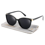 FEISEDY Cat Eye Polarized Sunglasses for Women, UV400 Protection Sunnies B0473