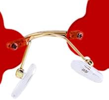 ÉÌƷͼƬ 42 | B09K7C4FB7 | FEISEDY Retro Dripping Cloud Shaped Tassel Sunglasses Rimless Women Funny Party Disco Eyewear B2834