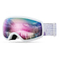 FEISEDY Kids Ski Goggles,Snowboard Goggles for Boys Girl Youth,OTG Anti Fog UV Protection Snow Goggles B0019