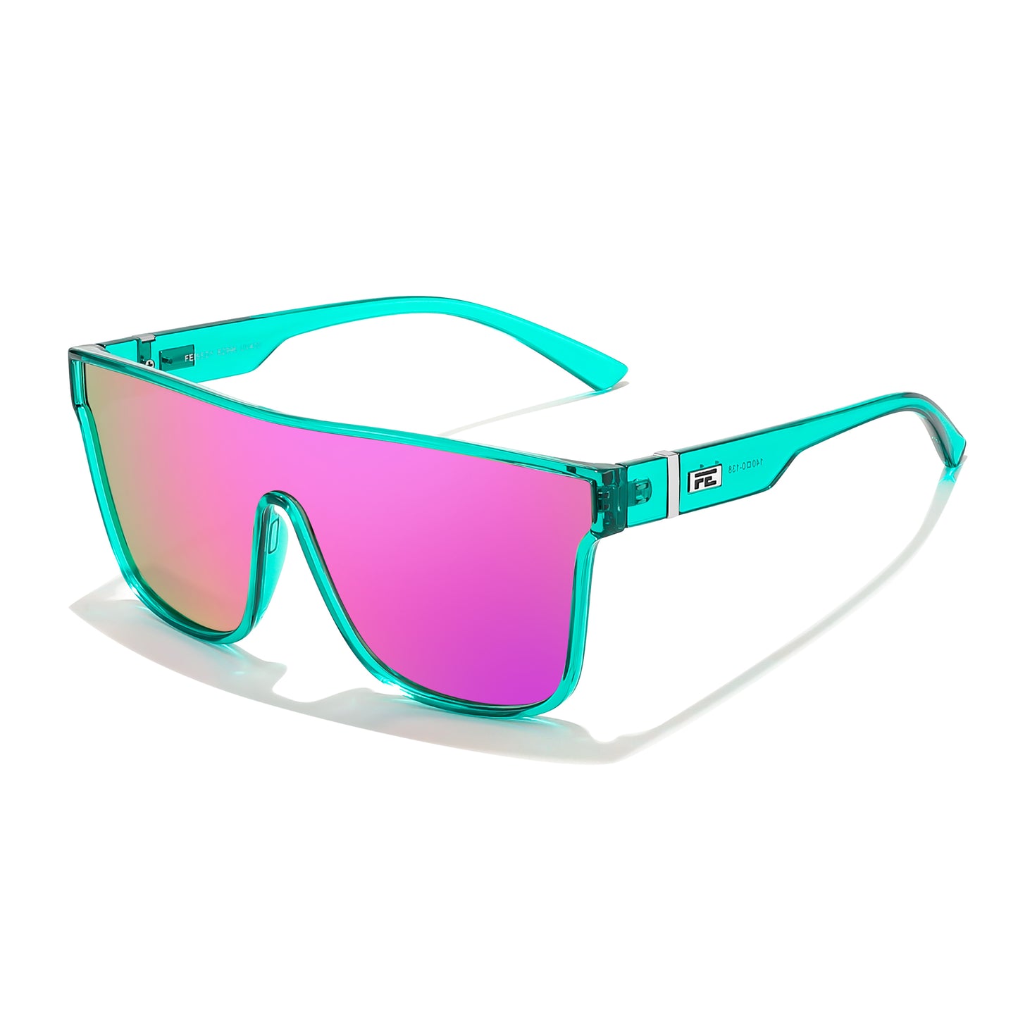 FEISEDY Fashion Flat Top Sunglasses Oversized Square Shades Women Men UV400 B2996
