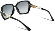 ÉÌƷͼƬ 91 | B079GSTW1D | FEISEDY Polarized Women Square Sunglasses Sparkling Composite Shiny Frame B2289