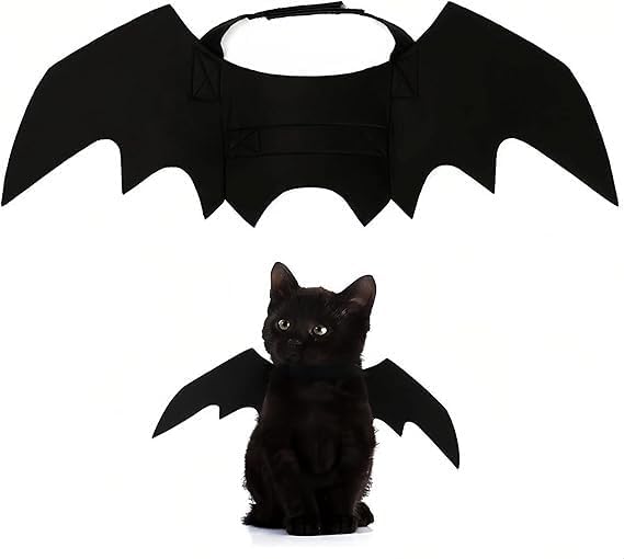 One Size | B0FVKH2CLW | Pet Bat Wings, Perfect for Cats Puppies Cute Cosplay Costume Accessories Dress-Up Fun for Pets Parties