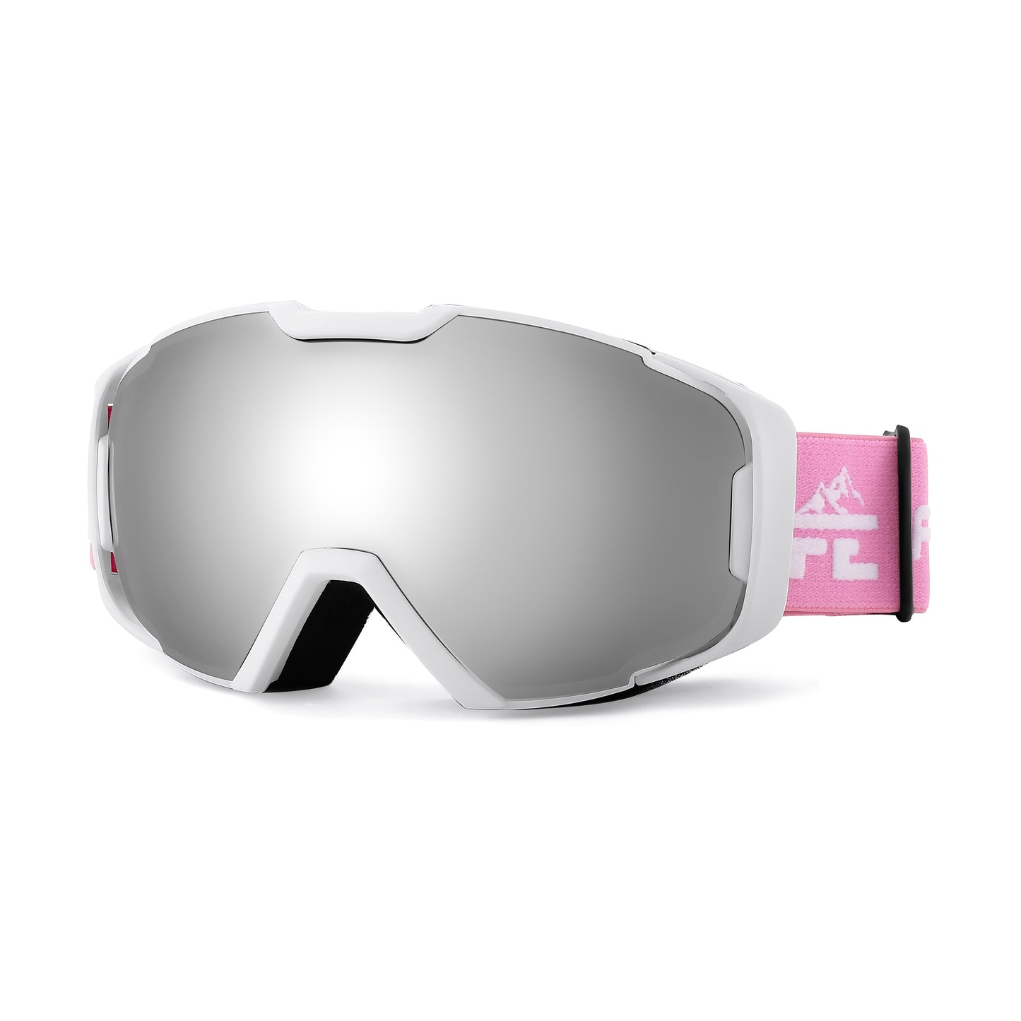 FEISEDY Ski Goggles, OTG Snow Sport Goggles for Adult Youth, Anti-Fog UV400 Protection Bendable Dual-Lenses B2961