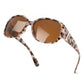 FEISEDY Women's Polarized Sunglasses Wrap Around Vintage Fashion Sunnies UV400 Protection B0394
