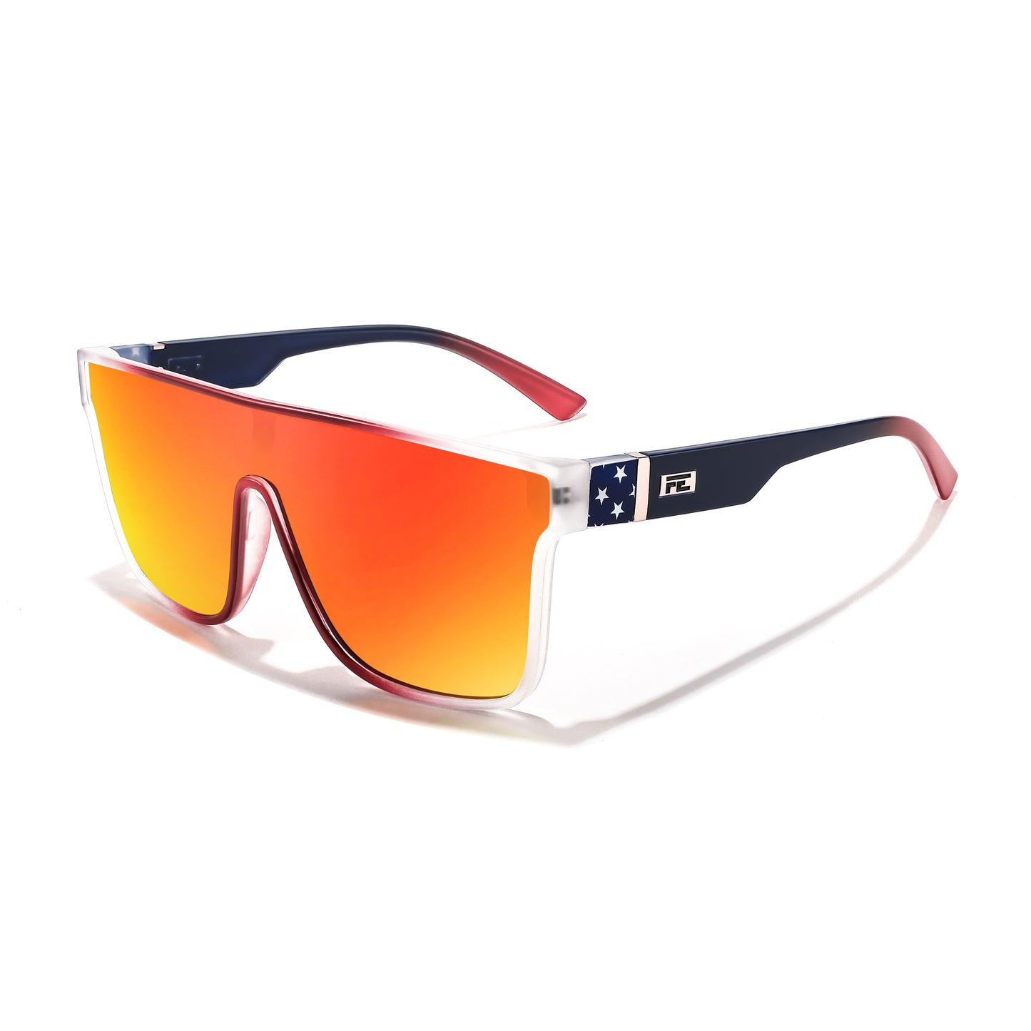 FEISEDY Fashion Flat Top Sunglasses Oversized Square Shades Women Men UV400 B2996
