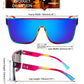 FEISEDY Fashion Flat Top Sunglasses Oversized Square Shades Women Men UV400 B2862