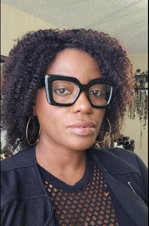 商品图片 11 | B0CSS4158B | FEISEDY Oversized Square Blue Light Blocking Glasses for Women Men Fashion Computer Glasses Reduce Eye Strain B0111