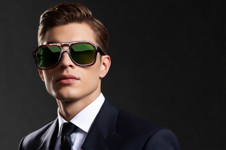 ÉÌƷͼƬ 22 | B09KV1MSHN | FEISEDY Aviator Sunglasses For Women Men Square Chunky Trendy Eyewear B2846