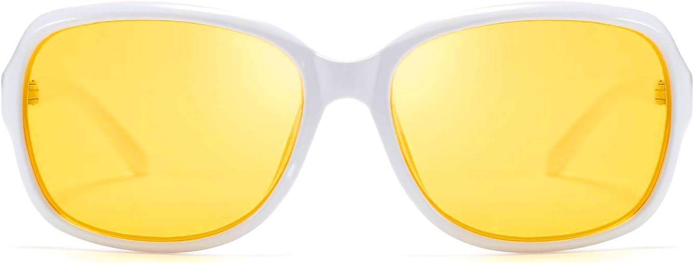 商品图片 30 | B081YY5RM3 | FEISEDY Classic Womens Night Glasses Driving Anti Glare Wrap Around Yellow Sunglasses B2548