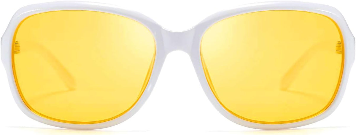 ÉÌƷͼƬ 30 | B081YY5RM3 | FEISEDY Classic Womens Night Glasses Driving Anti Glare Wrap Around Yellow Sunglasses B2548