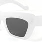 White / 61 Millimeters | B09TF8TZZP | FEISEDY Retro Square Cat Eye Sunglasses Jelly Colored Women Men 90s B2902