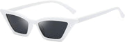 White / Grey Lens / 53 Millimeters | B079L18MKB | FEISEDY Small Cat Eye Sunglasses Vintage Square Shade Women Eyewear B2291