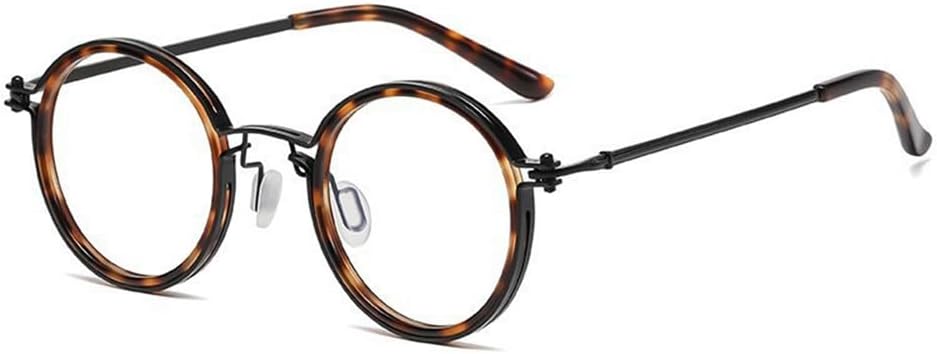 べっ甲色 / 2.5 倍率 | B0GHR15Y33 | [FEISEDY] 老眼鏡 おしゃれ メンズ 丸い 軽量 レディース 老眼用メガネ ブルーライトカット リーディンググラス 単焦点 読書用 男女兼用 +1.00～+3.00 B1670