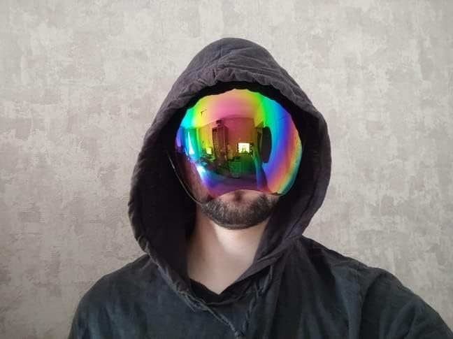 商品图片 3 | B097Y3FQJJ | FEISEDY Full Face Shield Sunglasses – Anti-Fog UV400 Mirror Visor