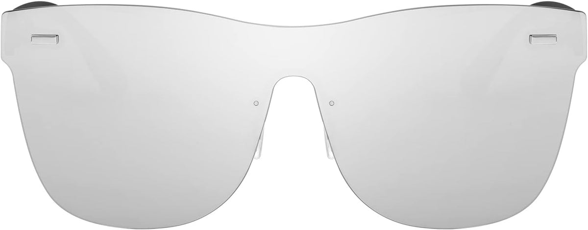 ÉÌƷͼƬ 33 | B08DY1CW9T | FEISEDY Mirrored Rimless Sunglasses One Piece Lens Reflective Sunglasses for Women Men B2647