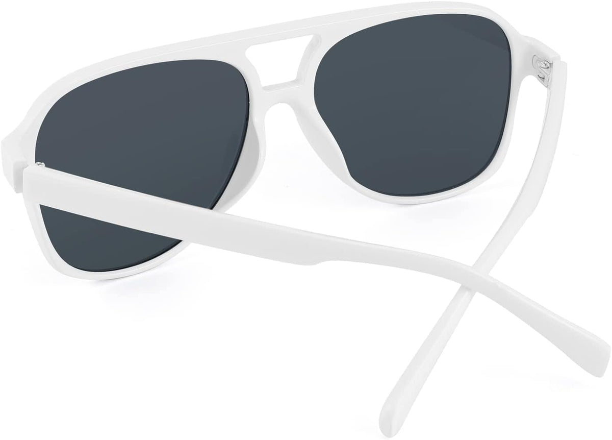 ÉÌƷͼƬ 51 | B0CB543WBD | FEISEDY Vintage Retro 70s Plastic Aviator Sunglasses Women Men Classic Large Squared Frame B2751